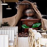 Kahve Öğütme Makinesi Cafe Duvar Kağıdı Baskı
