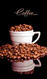 Kahve Fincanlı Cafe Duvar Kağıdı Baskı
