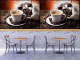 Çuvalda Kahve Cafe Duvar Kağıdı Baskı