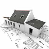 Bina Çizim Emlak ve Gayrimenkul Duvar Kağıdı Baskı