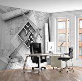 Mimari Apartman Gayrimenkul Emlak ve Gayrimenkul Duvar Kağıdı Baskı