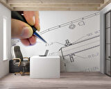 Proje Çizim Gayrimenkul Emlak ve Gayrimenkul Duvar Kağıdı Baskı