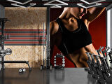 Kadın Fitness Spor Salonu için Duvar Kağıdı