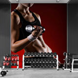 Spor Salonu Güç Temalı Duvar Kağıdı