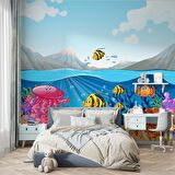 Deniz Altı Balık Duvar Kağıdı Baskı