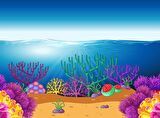 Deniz Altı Temalı Duvar Kağıdı Posteri Baskı