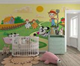 Hayvan Çiftliği Duvar Kağıdı Baskı