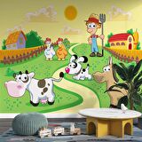 Hayvan Çiftliği Duvar Kağıdı Baskı