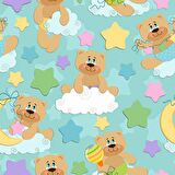 Ayıcık-Bulut Duvar Kağıdı Baskı