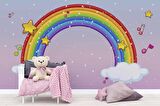 Gökkuşağı Çocuk Odası Duvar Kağıdı Baskı