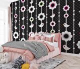 Kuşlu Çiçekli Çocuk Odası Duvar Kağıdı Baskı