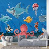 Deniz Altı Dünyası Duvar Kağıdı Baskı