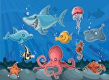 Deniz Altı Dünyası Duvar Kağıdı Baskı