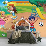 Çocuk Parkı Duvar Duvar Kağıdı Baskı