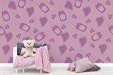 Biberon ve Emzik Bebek Odası Duvar Kağıdı Baskı