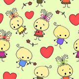 Minik Çocuk Desenli Çocuk Odası Duvar Kağıdı Baskı