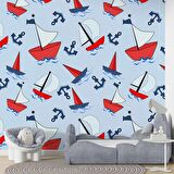 Denizci Çocuk Odası Duvar Kağıdı Baskı