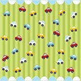 Renkli Arabalar Çocuk Odası Duvar Kağıdı Baskı