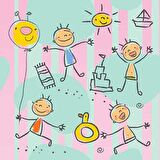 Tatil Çocuk Çocuk Odası Duvar Kağıdı Baskı