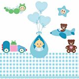 Uçan Bebek Çocuk Odası Duvar Kağıdı Baskı