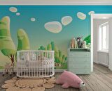 Ormandaki Sevimli Tilki  Çocuk Çocuk Odası Duvar Kağıdı Baskı