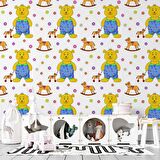 Sevimli Ayıcık Çocuk Odası Duvar Kağıdı Baskı