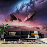 Uzay Uydu Temalı Duvar Kağıdı