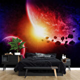 Uzay Gezegen Temalı Duvar Kağıdı