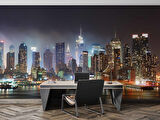 Gece New York Manzarası Duvar Kağıdı