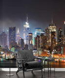 Gece New York Manzarası Duvar Kağıdı