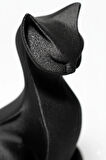 Zarif Kedi - Minimalist Heykel - 11 cm - 3D Baskı