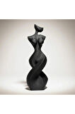 Twist Kadın Figürü Heykeli | Modern Minimalist 3D Baskı Sanat Objesi (12 cm)