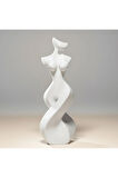 Twist Kadın Figürü Heykeli | Modern Minimalist 3D Baskı Sanat Objesi (12 cm)