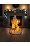 Kış Masalı Işıklı Noel Köyü - 3D Baskı Yılbaşı Dekorasyonu - (12x12x18cm)
