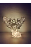 Işıklı Melek Figürü – Tealight Dahil Dekoratif Aydınlatma