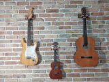 Ukulele Stand Duvar Askı Aparatı Stantı Ceviz Donizetti