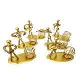 Dekoratif Sari Metal Adam Müzisyen Kalemlik