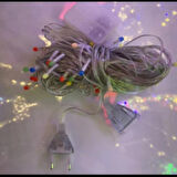 10m 100 Led Damla Uçlu Led Işık Kırmızı Işık Şeffaf Kablo