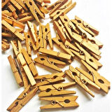 100'lü Gold Ahşap Mandal 2.5cm (10'lu Paket-1000 Adet)