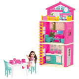 Lola'nın 3 Katlı Evi - Ev Oyuncak - Lola'nın 3 Katlı Ev Seti - Barbie Ev Seti