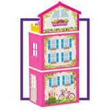 Lola'nın 3 Katlı Evi - Ev Oyuncak - Lola'nın 3 Katlı Ev Seti - Barbie Ev Seti
