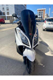 MOTOCAM Kymco Downtown Siperlik Ön Cam 2009-2017 Model 67cm Siyah Renkli 4mm