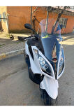Kymco Downtown Siperlik Ön Cam 2010 2015 Model 78cm şeffaf Renkli 4mm UZUN CAM