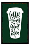 Coffee Bardak Mdf Poster, Modern Duvar Dekoru, Sanatsal Poster, Ev Ofis, Cafe Duvar Süs