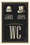 Ladies Gents Wc Mdf Poster, Modern Duvar Dekoru, Sanatsal Poster, Ev, Ofis, Cafe Duvar Süs