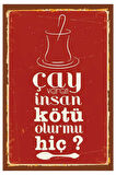 Çay Temalı Mdf Poster, Modern Duvar Dekoru, Sanatsal Poster, Ev, Ofis, Cafe Duvar Süs