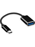 Yeni Nesil USB C USB 3.0 Otg Kablo Type-C Erkek To USB 3.0 Dişi Typec Otg Veri Aktarma Kablosu
