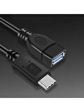 Yeni Nesil USB C USB 3.0 Otg Kablo Type-C Erkek To USB 3.0 Dişi Typec Otg Veri Aktarma Kablosu