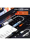 Yüksek Hızlı Usb 3.0 Otg To Type C Micro Usb Data Şarj Çevirici Dönüştürücü Adaptör Hasır Kablo