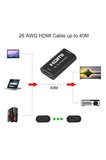 HDMI Repeater Ara Uzatıcı 60HZ 4K Sinyal Yükseltici 40 Metre Kablo Hdmi Dişi-Dişi Uzatıcı Konnektör